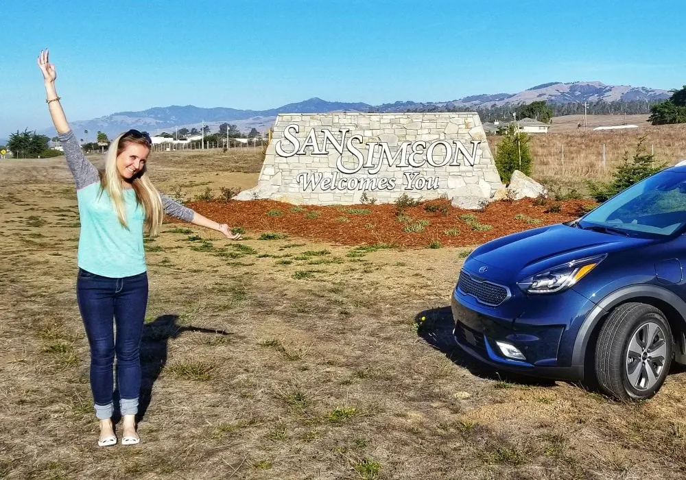 Shelley by the San Simeon Welcomes You Sign.