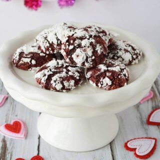 Red Velvet Crinkle Cookie Recipe - Only 4 Ingredients