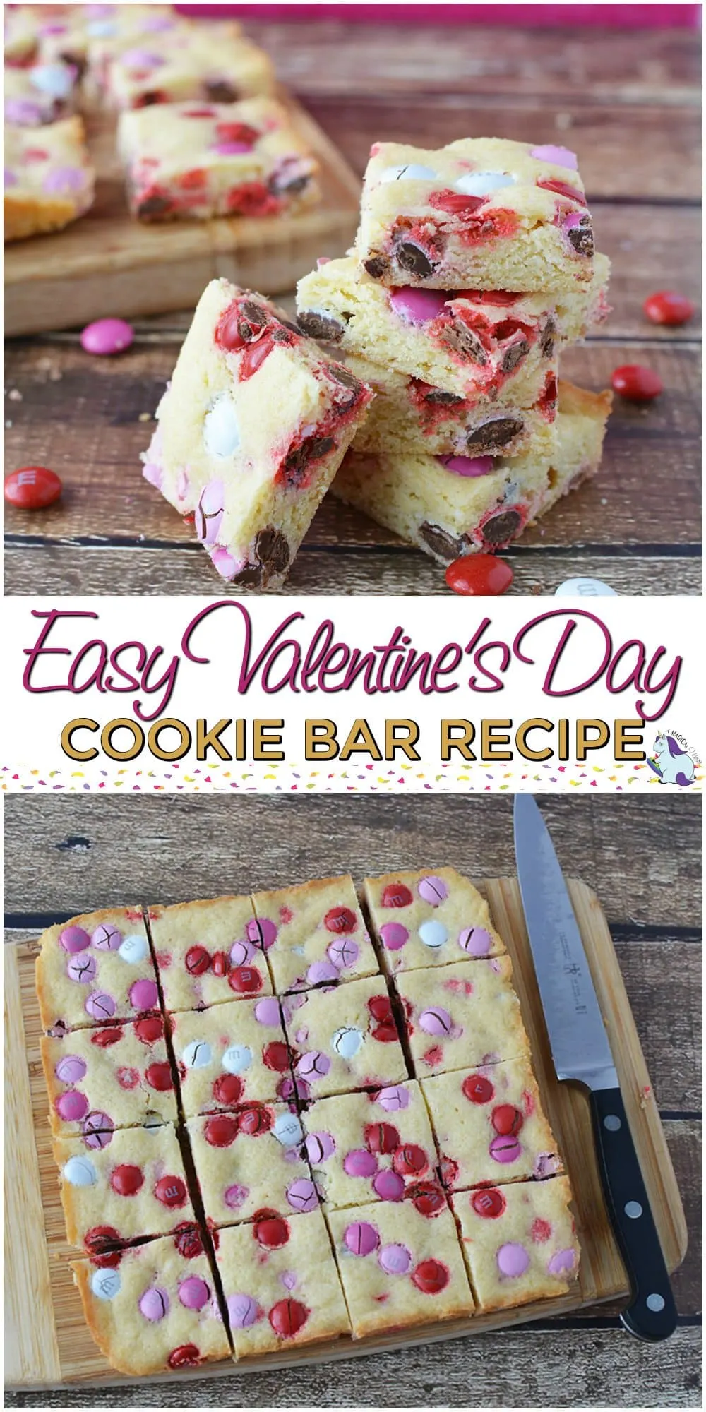 Easy Cookie Bar Recipe that we Love for Valentine's Day
