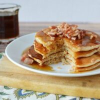 Super Delicious Maple Bacon Whey Protein Pancakes