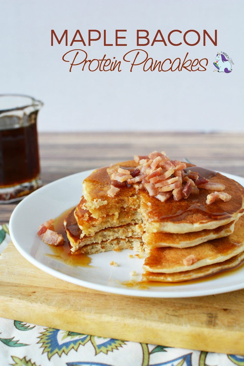 Maple Bacon Whey Protein Pancakes