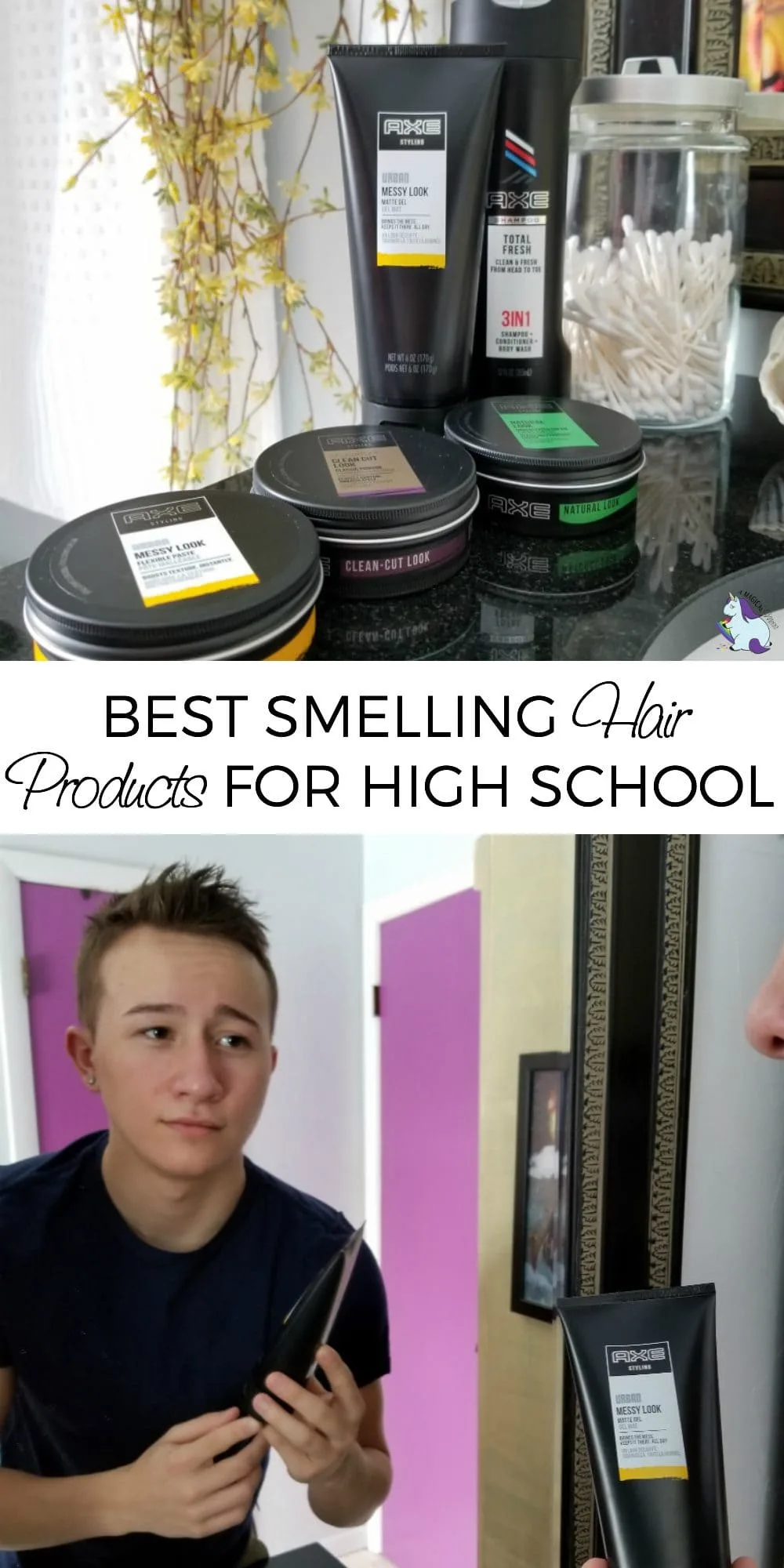 Best Smelling Hair Products for High School Boys #AXEtotalpackage #ad