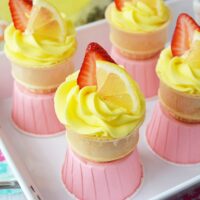 Strawberry Lemonade Cupcakes in a Cone Recipe
