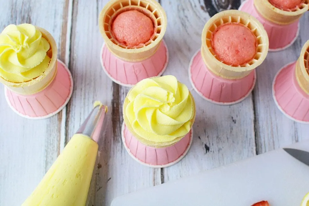 Cupcakes in a cone