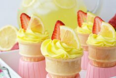 Strawberry Lemonade Cupcakes in a Cone Recipe
