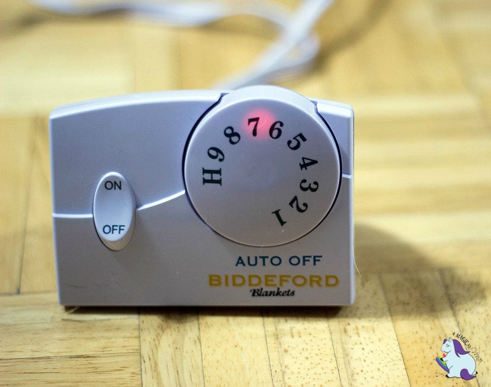 Biddeford heated blanket control.