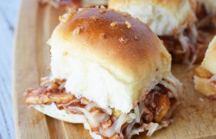 Honey Sweet Hawaiian BBQ Chicken Sliders Recipe