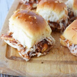 Honey Sweet Hawaiian BBQ Chicken Sliders Recipe