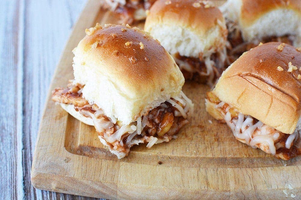 Honey Sweet Hawaiian BBQ Chicken Sliders Recipe