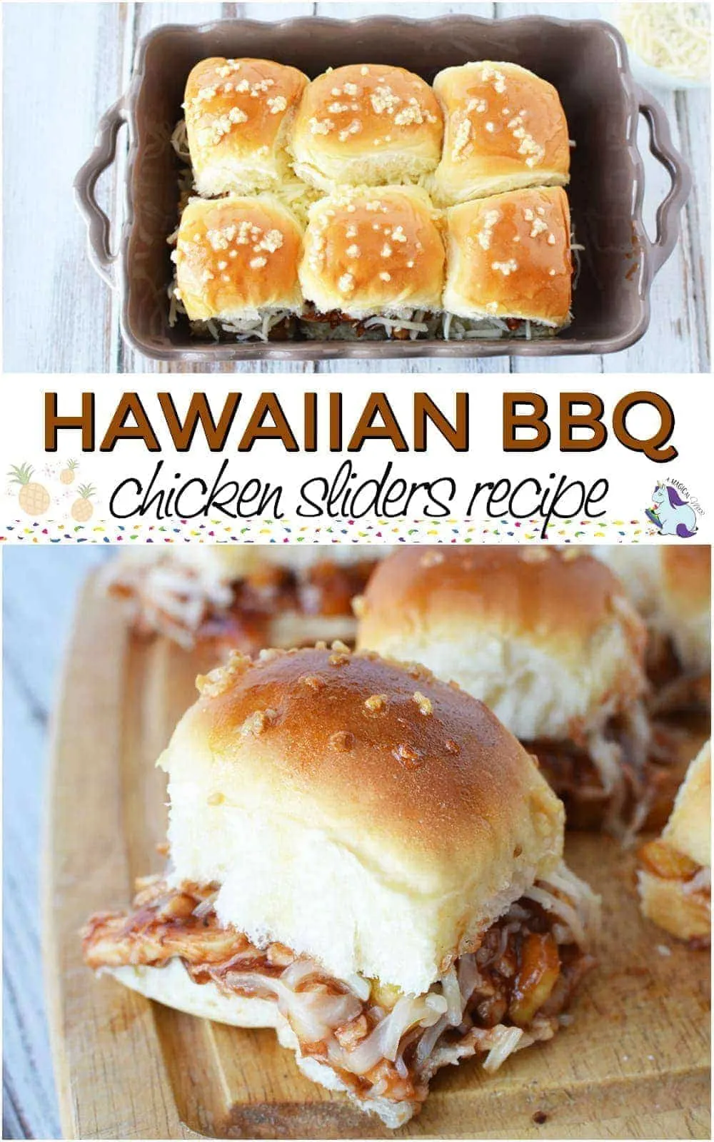 Honey Sweet Hawaiian BBQ Chicken Sliders Recipe