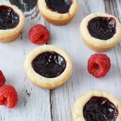 Easy Raspberry Tarts Recipe - Bite Sized Buttery Crunch | A Magical Mess
