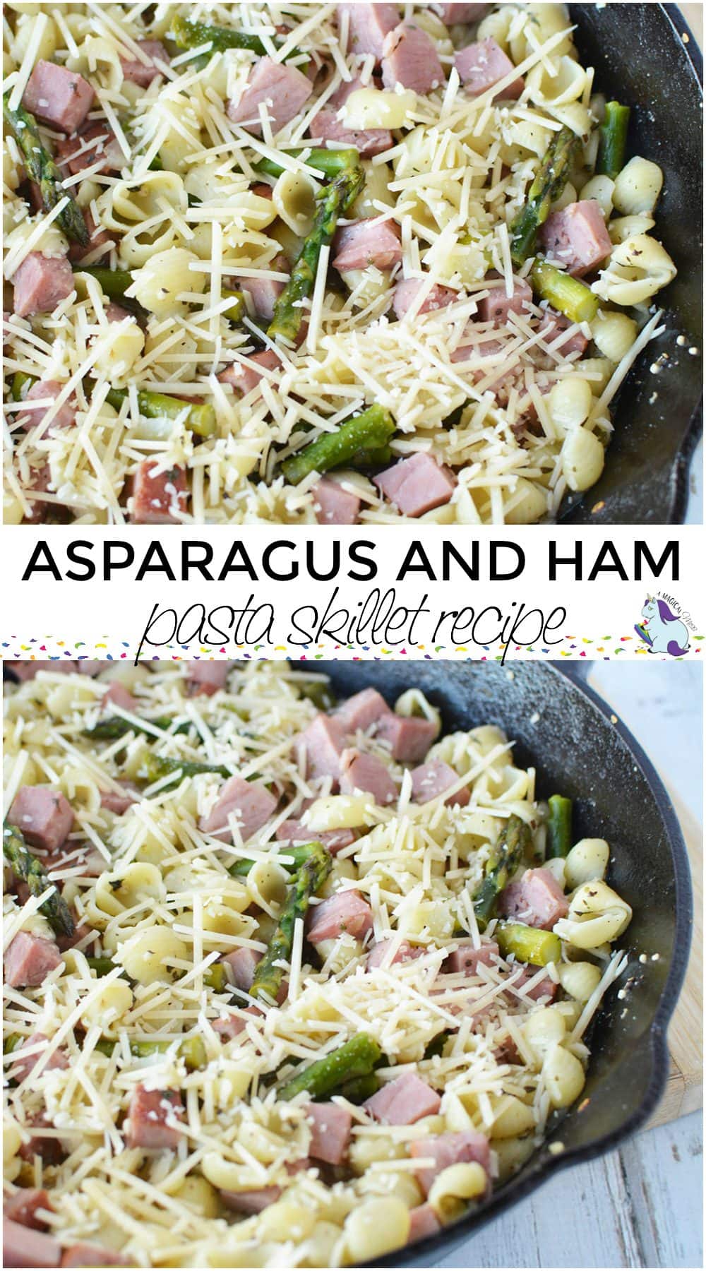 Asparagus and Ham Pasta Skillet Dinner Recipe