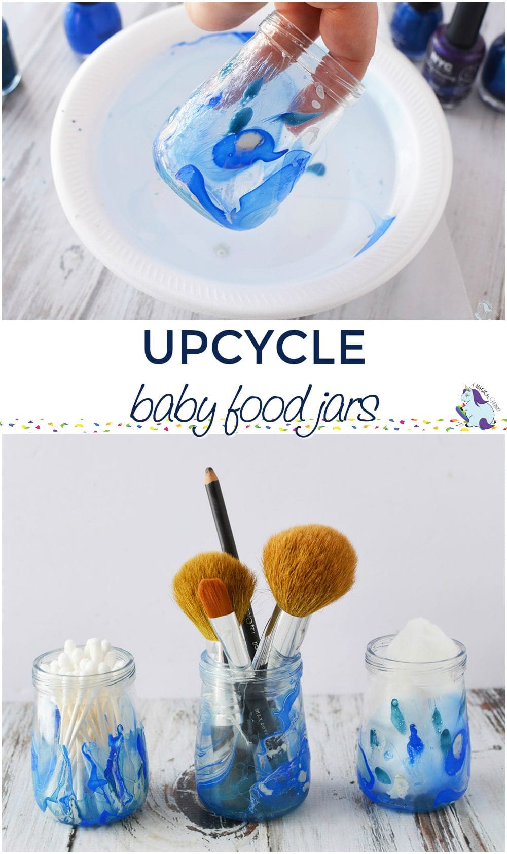 Upcycle Empty Baby Food Jars into Storage Containers