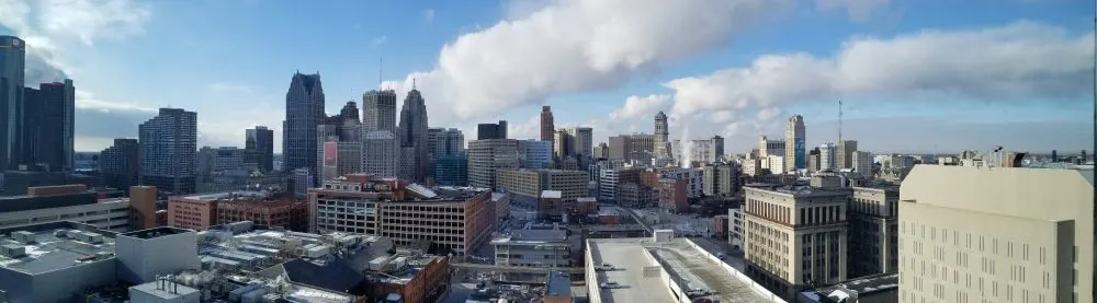 Detroit in winter