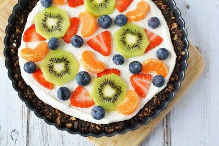 Dessert fruit pizza recipe