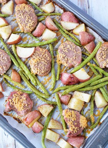 Honey Garlic Pork Tenderloin Sheet Pan Recipe