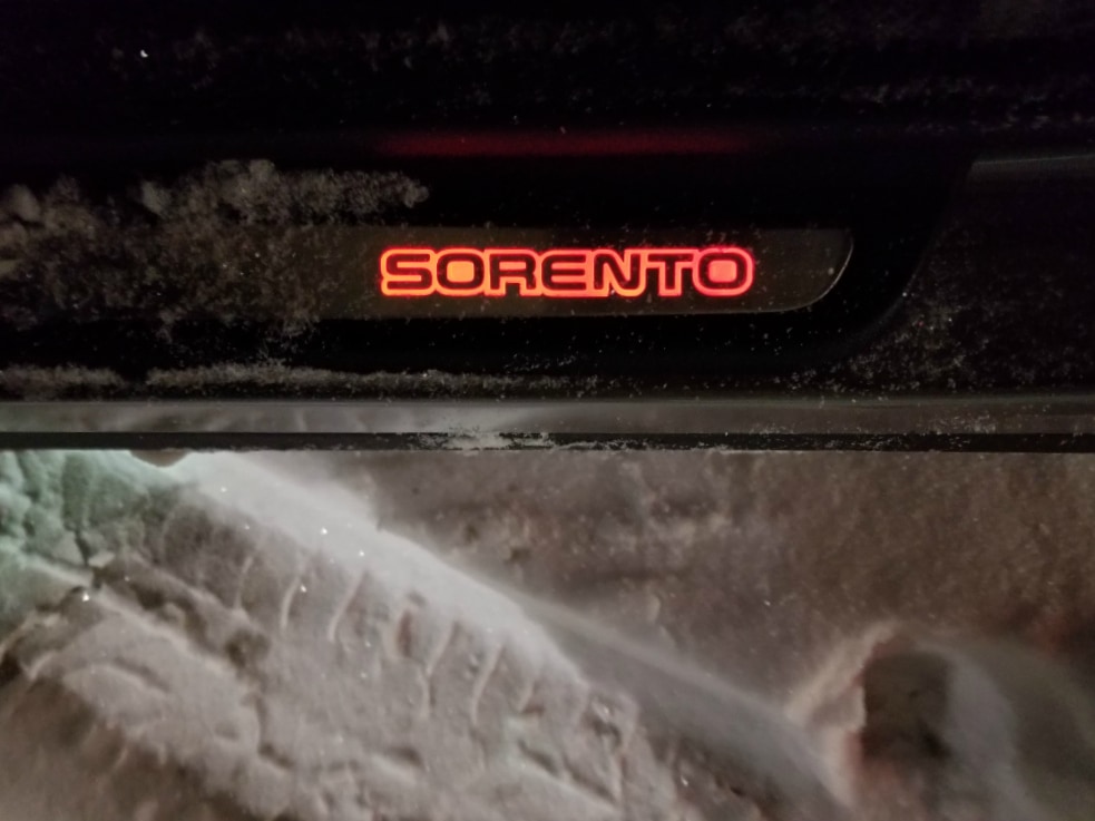 2018 Kia Sorento in the snow