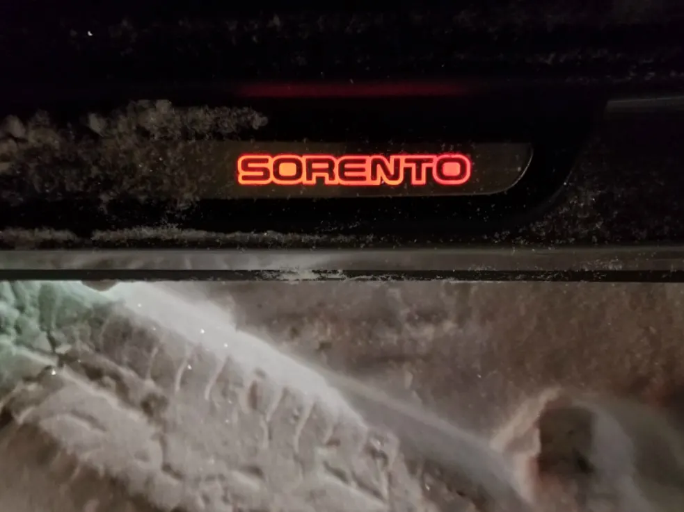 2018 Kia Sorento in the snow