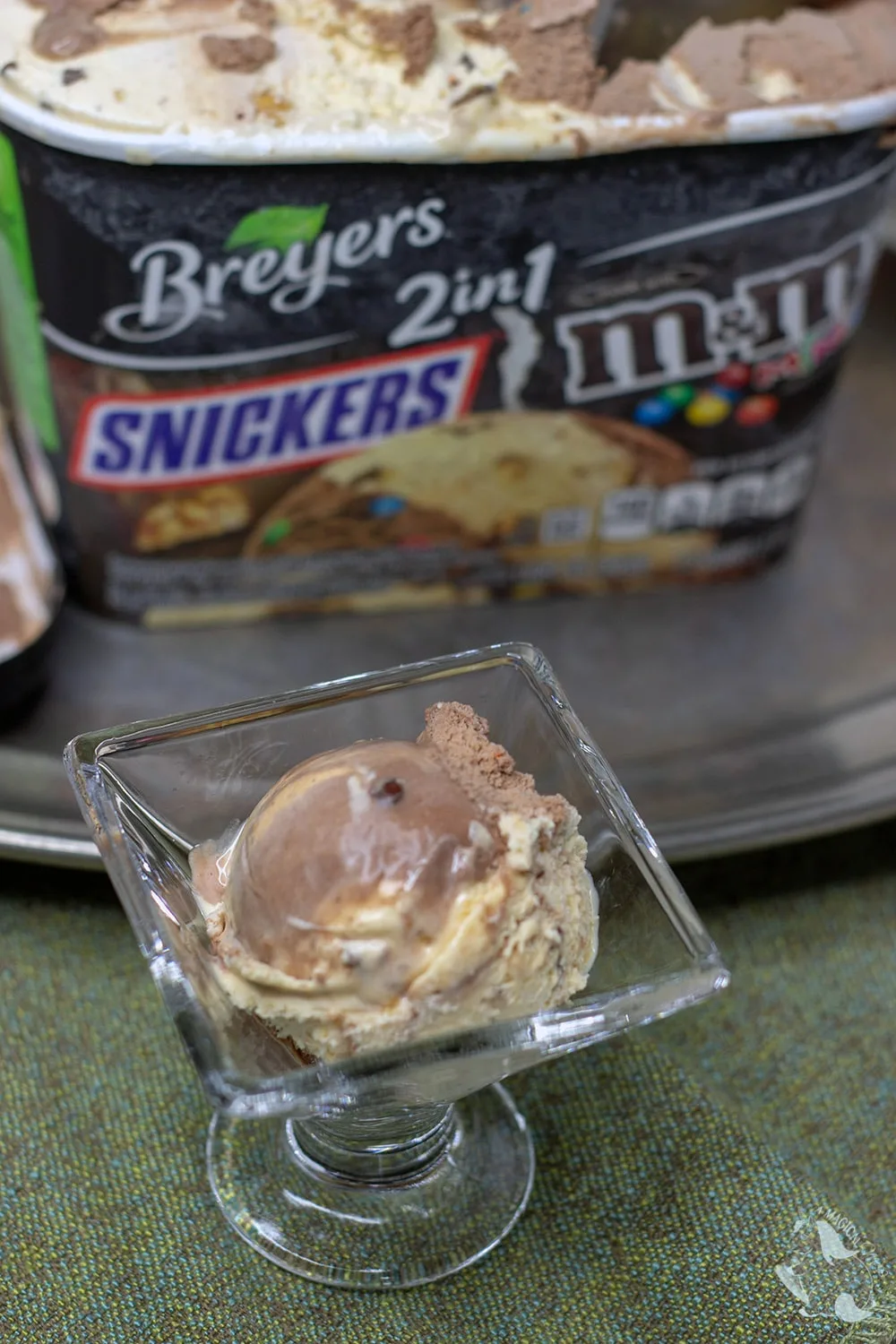 Breyer's 2-in-1's in the tub and in a dish. 