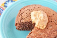 Delectable Chocolate Peanut Butter High Protein Pancakes
