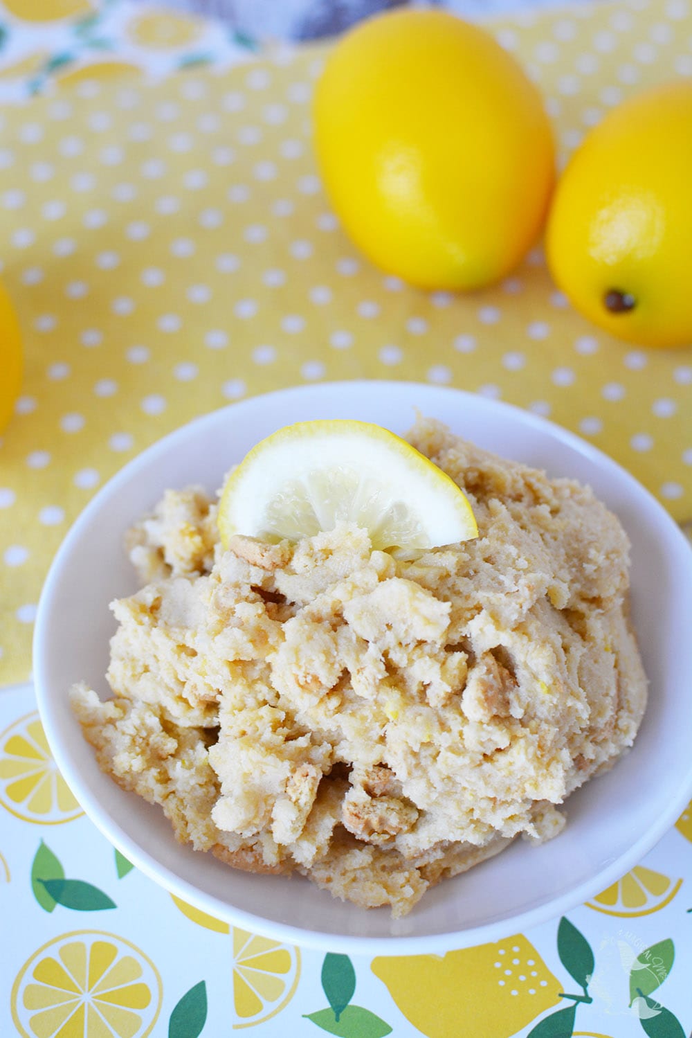 Lemon Cookie Dough to use as a dip or eat with a spoon