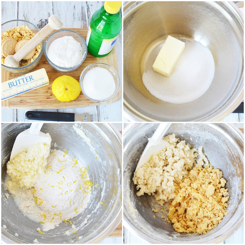 Lemon Cookie Dough Dip Recipe in process