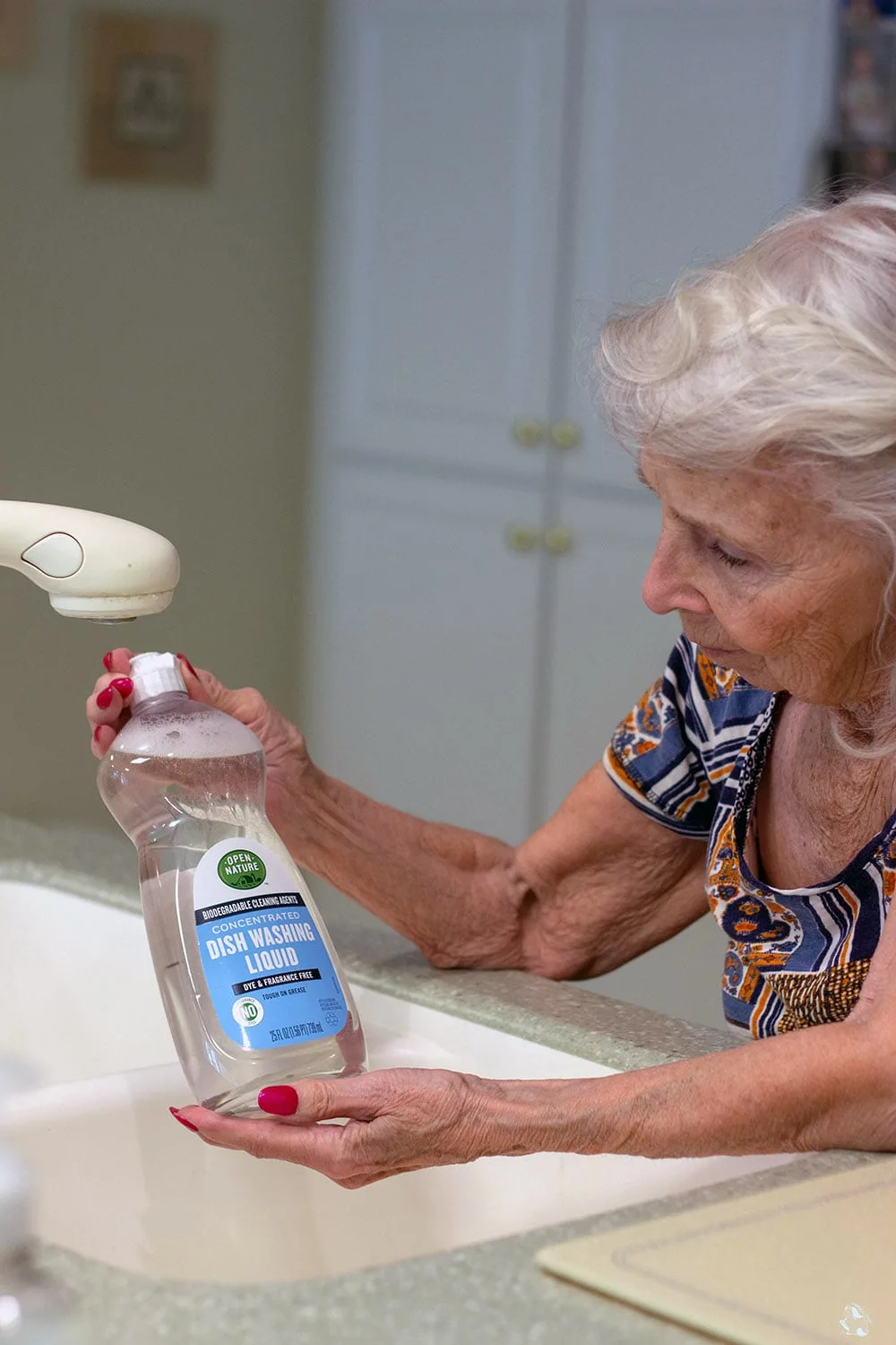 Gram and Open Nature dishwashing liquid