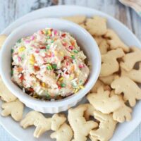 Rainbow Cookie Dough Dip Recipe