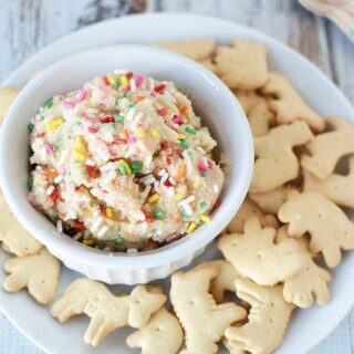 Rainbow Cookie Dough Dip Recipe