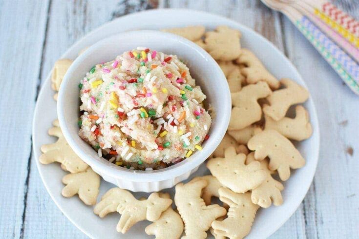 Rainbow Cookie Dough Dip Recipe