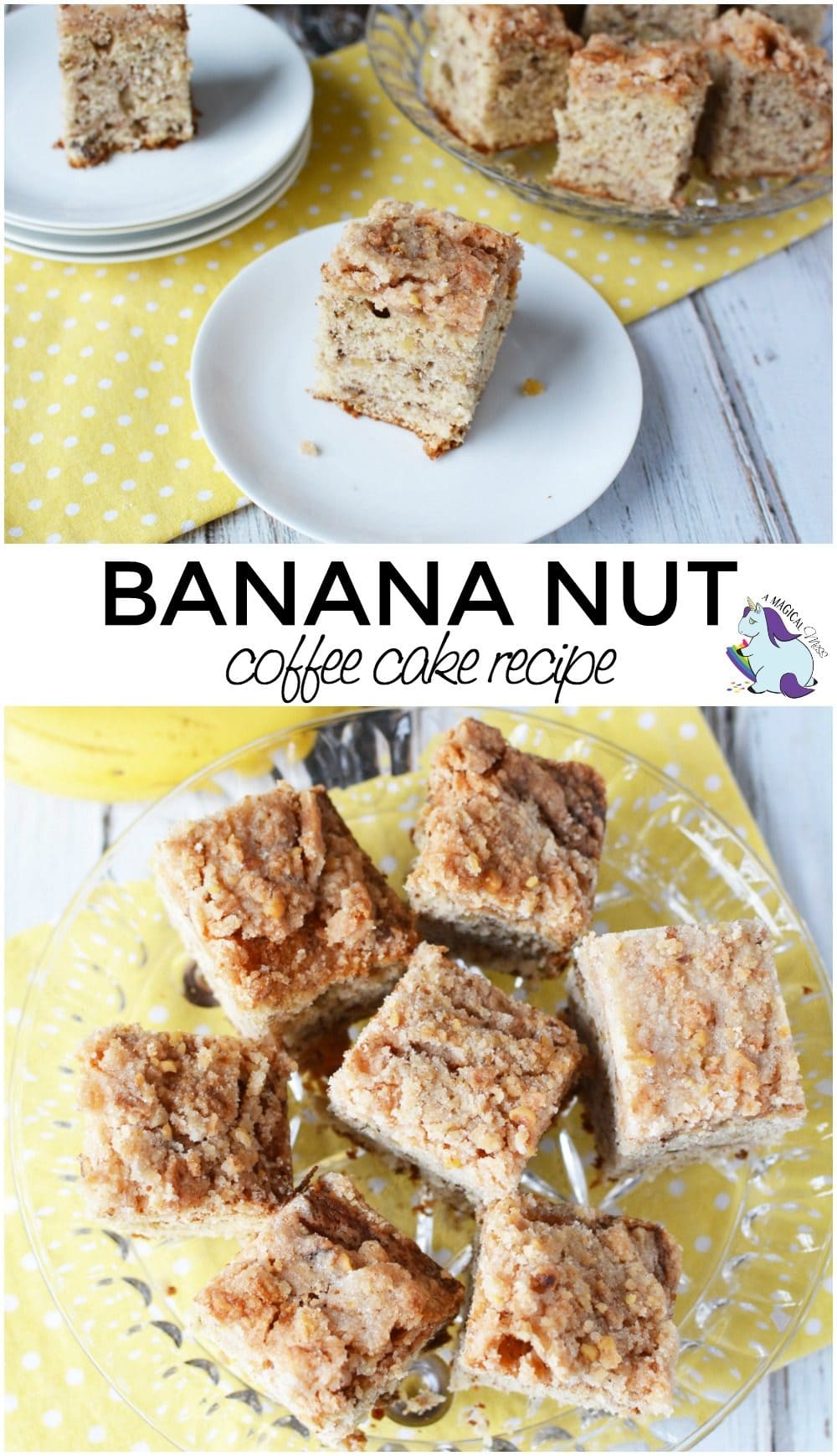 Light and Crunchy Banana Nut Coffee Cake Recipe