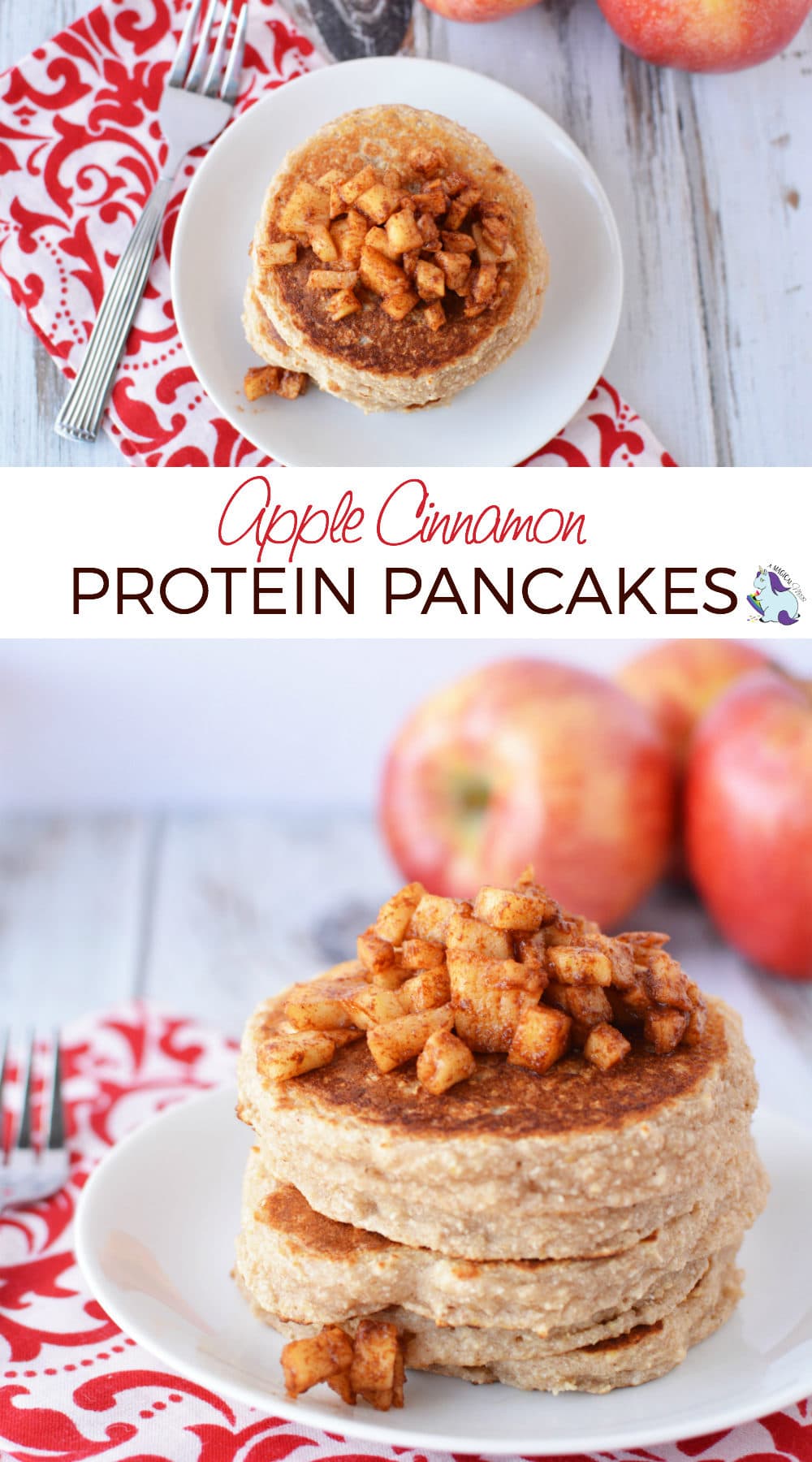 Bodybuilding Breakfast - Luscious Apple Cinnamon Protein Pancakes