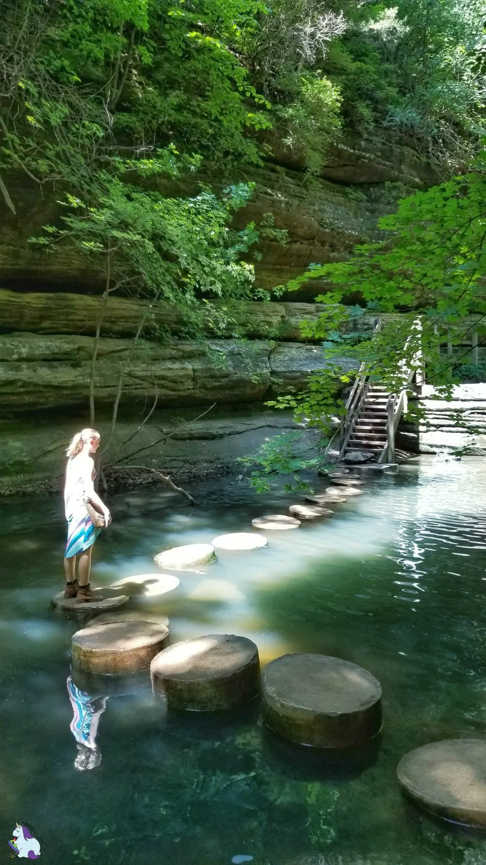 Matthiessen State Park waterfalls - Starved Rock area - A Kia Sorento Road Trip with Wrinkles, Change, Discovery, and Waterfalls #KiaFamily #KiaSorento #KiaPartner