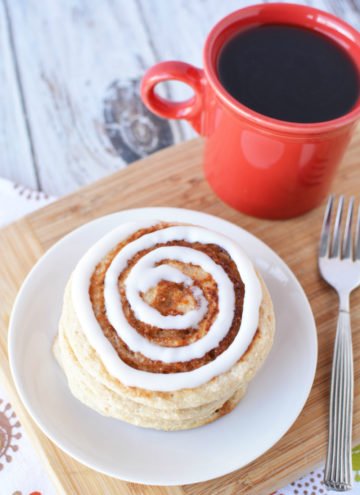 Muscle Building Foods - Scrumptious Cinnamon Roll Pancakes