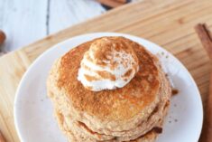 High Protein Breakfast - Yummy Snickerdoodle Protein Pancakes