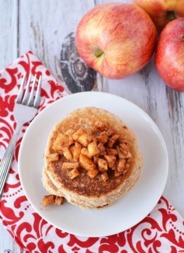 Bodybuilding Breakfast - Luscious Apple Cinnamon Protein Pancakes