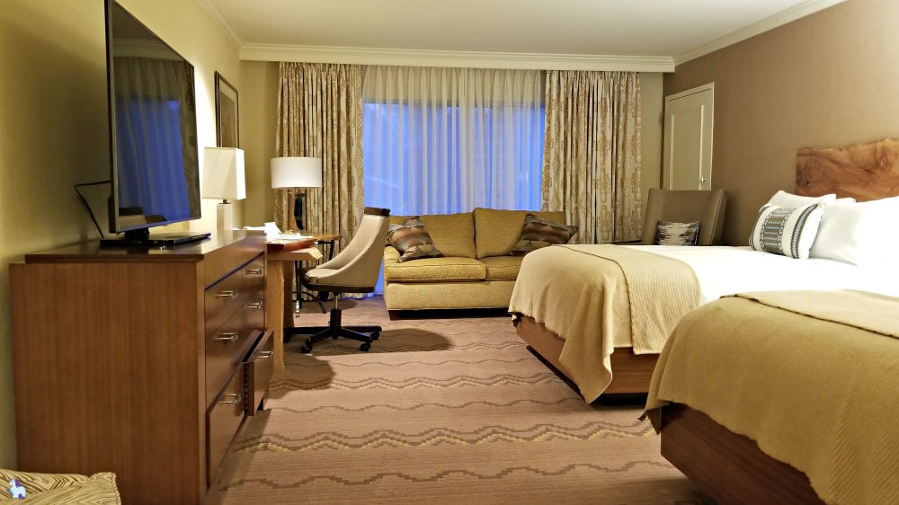 Inside the 2 queen Little America Hotel Room