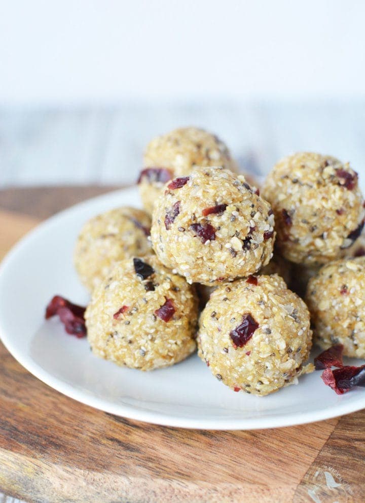 Cranberry No Bake Energy Bites Recipe