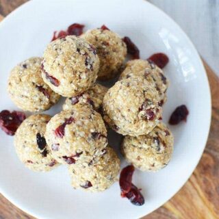 Cranberry No Bake Energy Bites Recipe