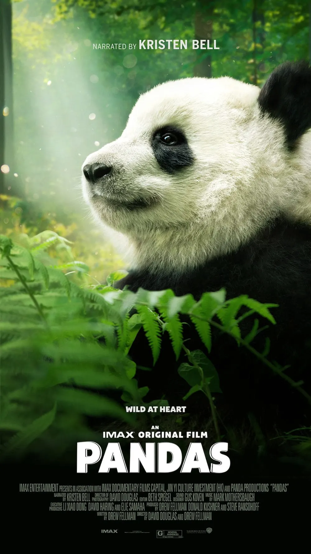 IMAX PANDAS movie poster.