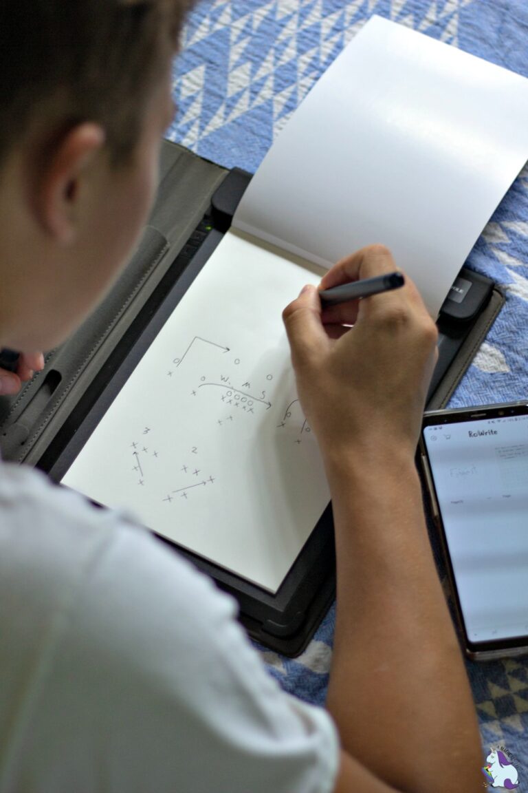 Football plays are easy to share with RoWrite, the smart writing pad