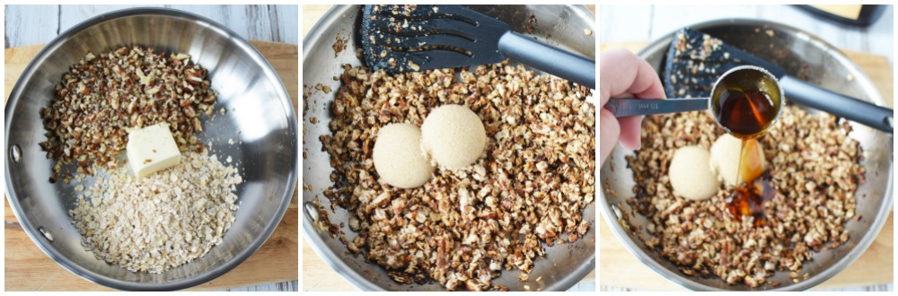 Maple pecan topping