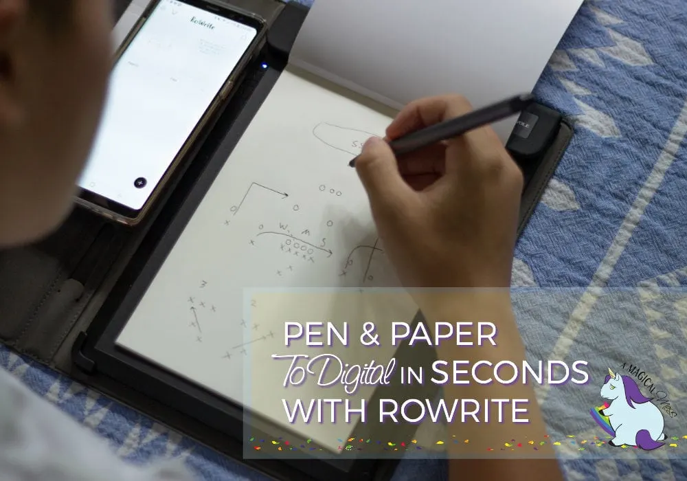 taking notes on a rowrite