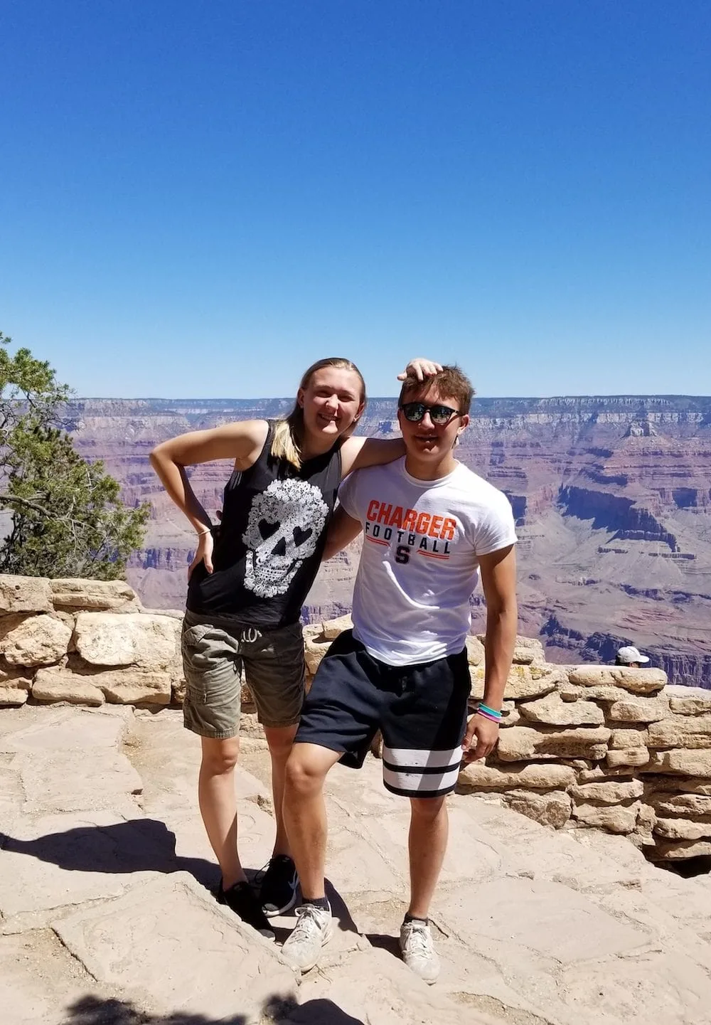 Chesney and Adam at the Grand Canyon.