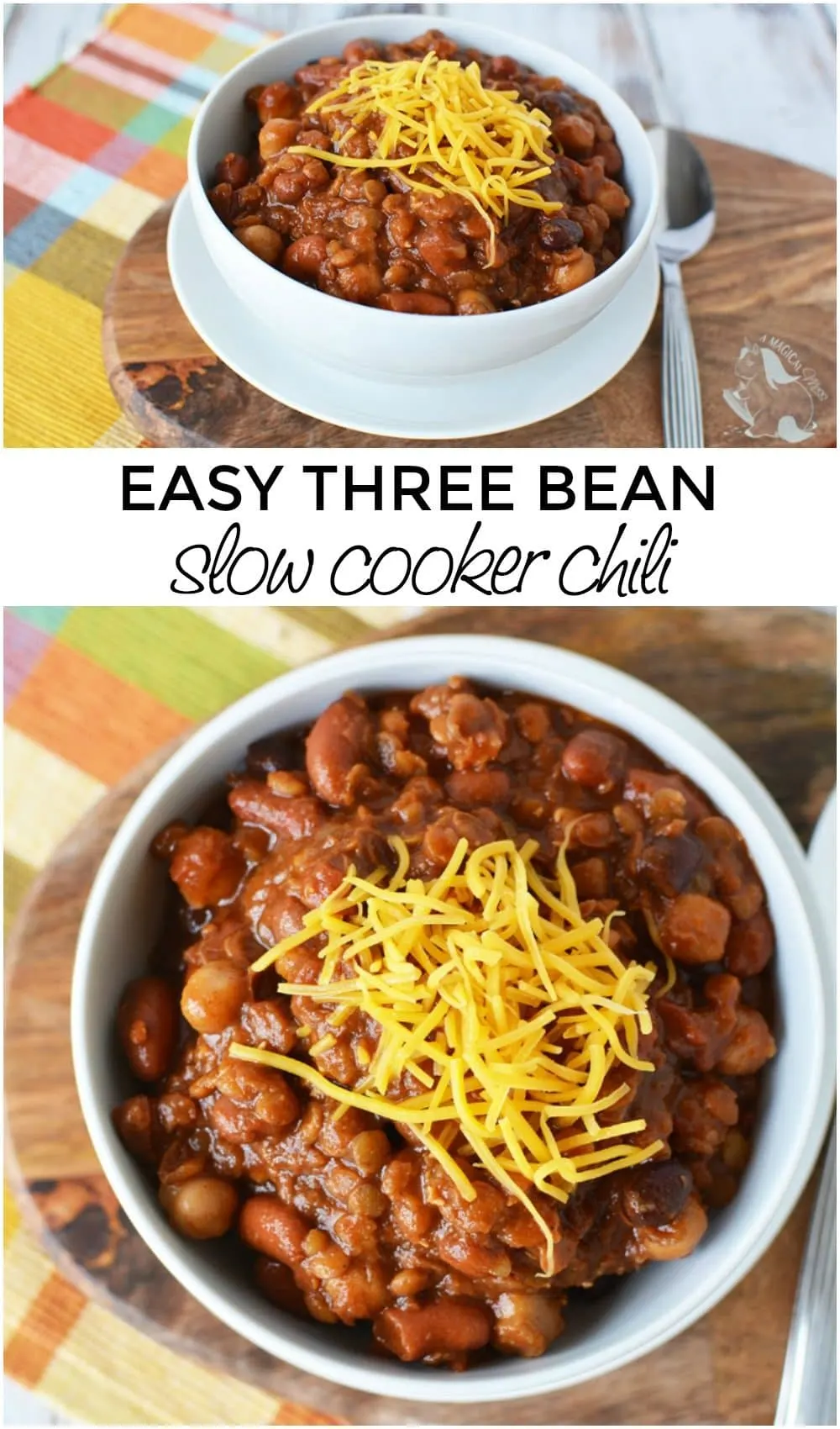 Easy Three Bean Slow Cooker Chili Recipe