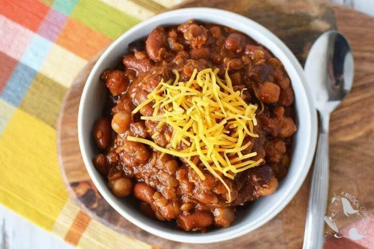 Three Bean Slow Cooker Chili Recipe