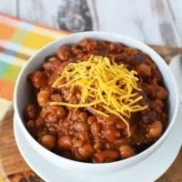 Easy Three Bean Slow Cooker Chili Recipe