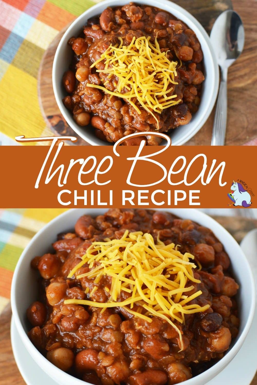 Easy Three Bean Slow Cooker Chili Recipe | A Magical Mess