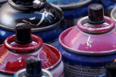 Upcycling projects for home decor are endless! Just bust out the spray paint.