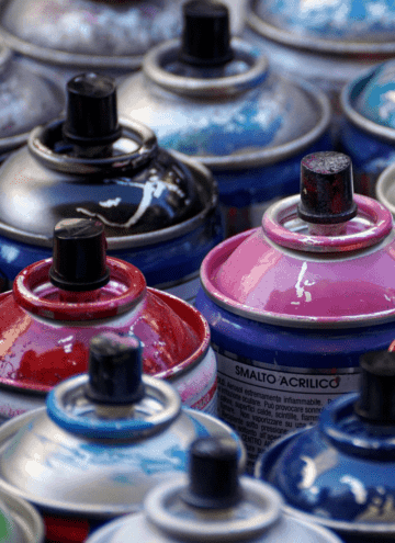 Upcycling projects for home decor are endless! Just bust out the spray paint.